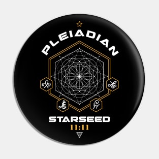 Pleiadian Starseed Light Code Sacred Geometry 11:11 Pin