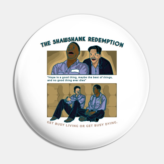 The Shawshank Redemption friendship of Andy and Red Quote Movie Pin by salwithquote