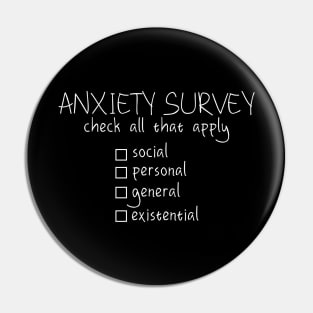 Anxiety Checklist (dark) Pin