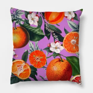 Vintage Fruit Pattern X Pillow