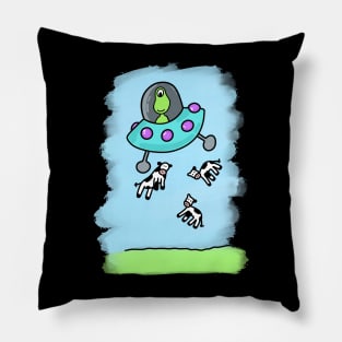 Alien Cows Pillow