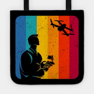 Drone Pilot Vintage Retro Drone Gifts Tote