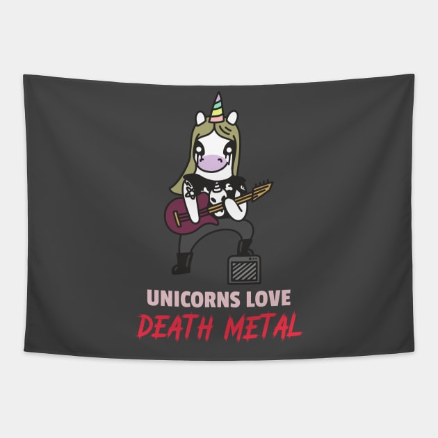 Death Metal - Unicorn Series Tapestry by WizardingWorld