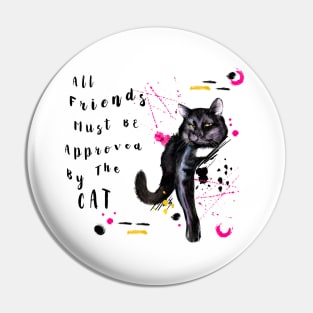 Cat Approval Quote Pin