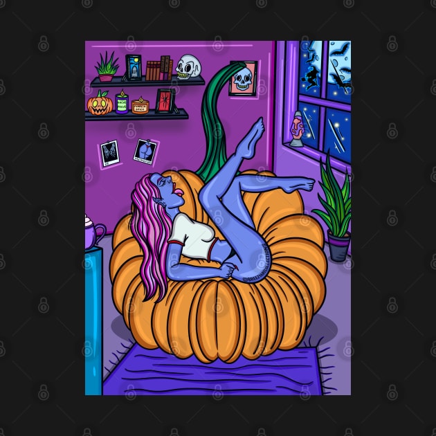 The Pumpkin Lounge by BreezyArtCollections 