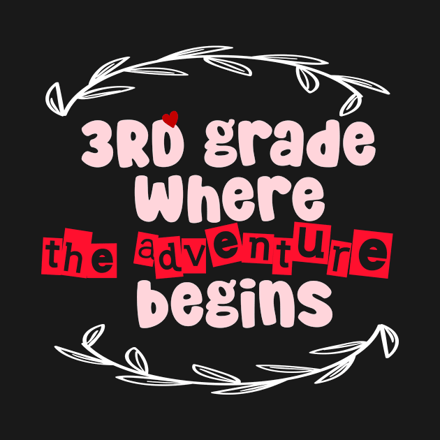 3rd Grade: Where the Adventure Begins by CreationArt8