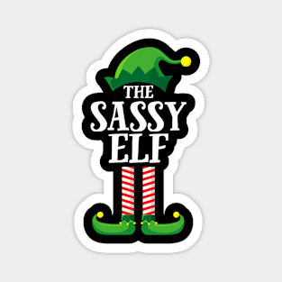 Sassy Elf Matching Family Group Christmas Party Magnet