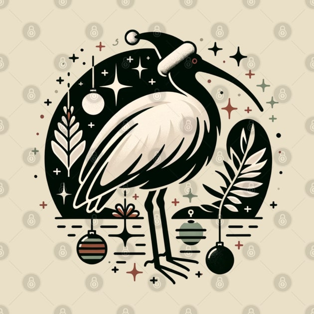 Bin Chicken Christmas by Retro Travel Design