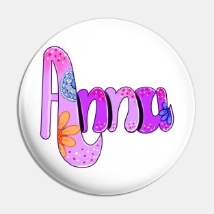 Anna popular girls first name. Personalized personalised customised name Anna Pin