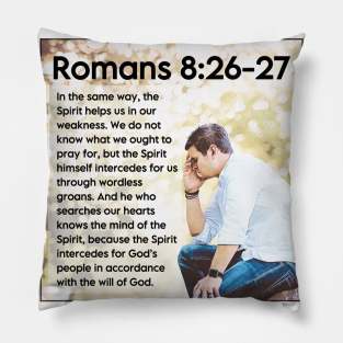 Romans 8:26-27 Pillow