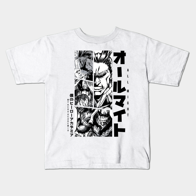 All Might My Hero Academia Manga Panel Design White Version All Might Kids T Shirt Teepublic All Might My Hero Academia Manga Panel Design White Version All Might Kids T Shirt Teepublic