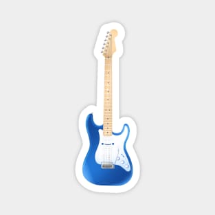 Sapphire Blue Electric Guitar Stratocaster Model Magnet