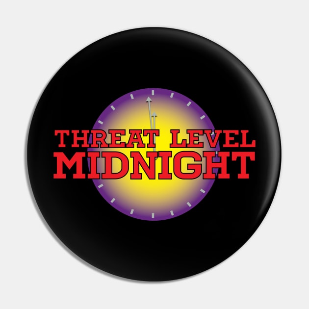 Threat Level Midnight Pin by tvshirts