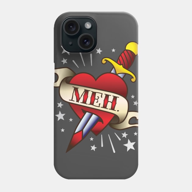 Meh Tattoo Phone Case by DetourShirts