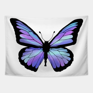 Cool Color Butterfly Tapestry