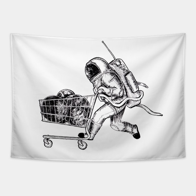 astronaut Tapestry by rudoi