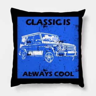 G wagon classic retro vintage colorful Pillow