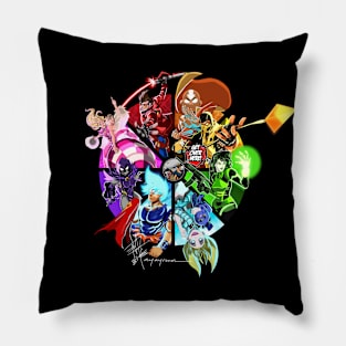 COLOR WHEEL CHARACTERS Pillow