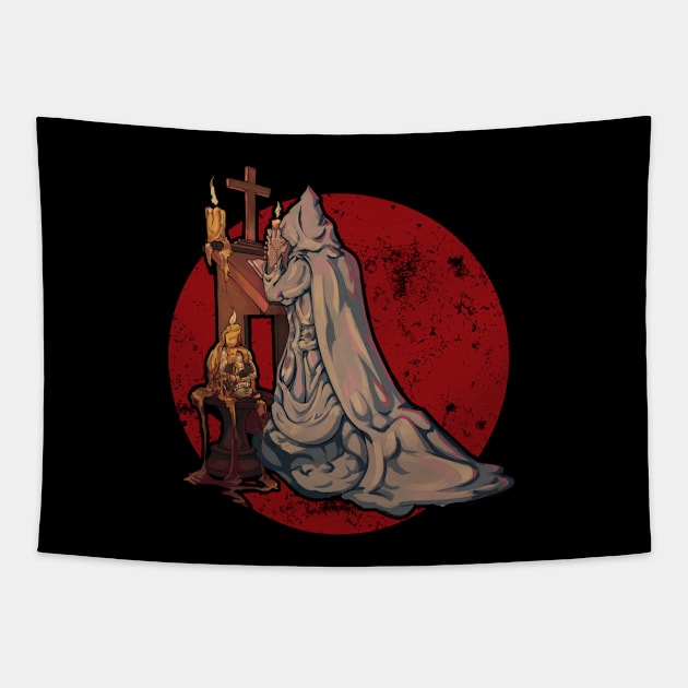 Praying man! Tapestry by Gnaci