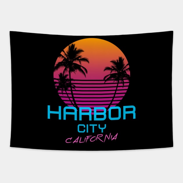 Harbor City California Tapestry by OCSurfStyle