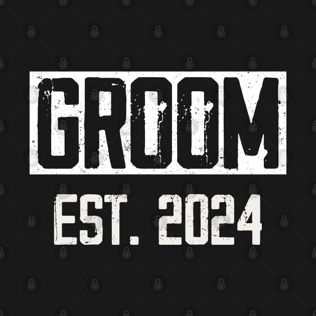 New Groom Est. 2024 Future Husband Wedding Party Groom 2024 by Hussein@Hussein