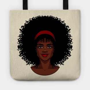 african american type womans face Tote