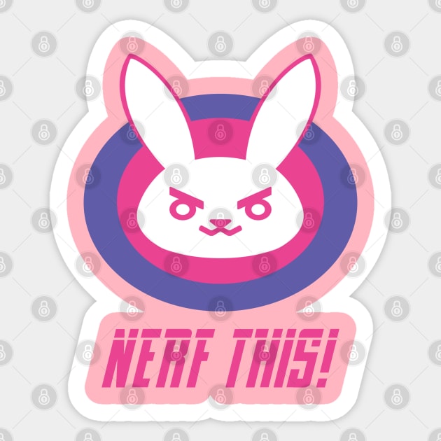 D.Va – Nerf This! - Overwatch - Sticker | TeePublic