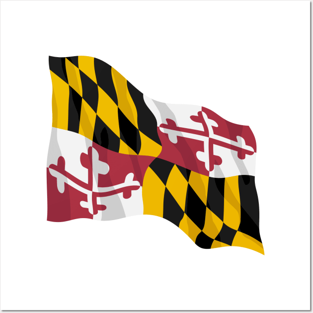 Maryland State Flag - Vintage Retro style - Made and Curated