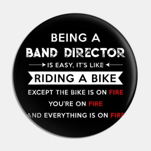 Funny Band Director Apparel For Music Band Member Apparel Pin