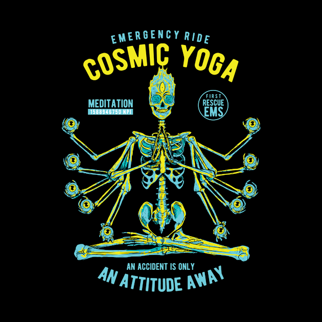 Cosmic Yoga Skull by TOKEBI