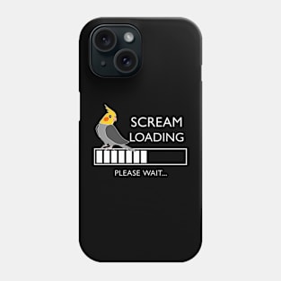 Scream Loading Cockatiel #white Phone Case