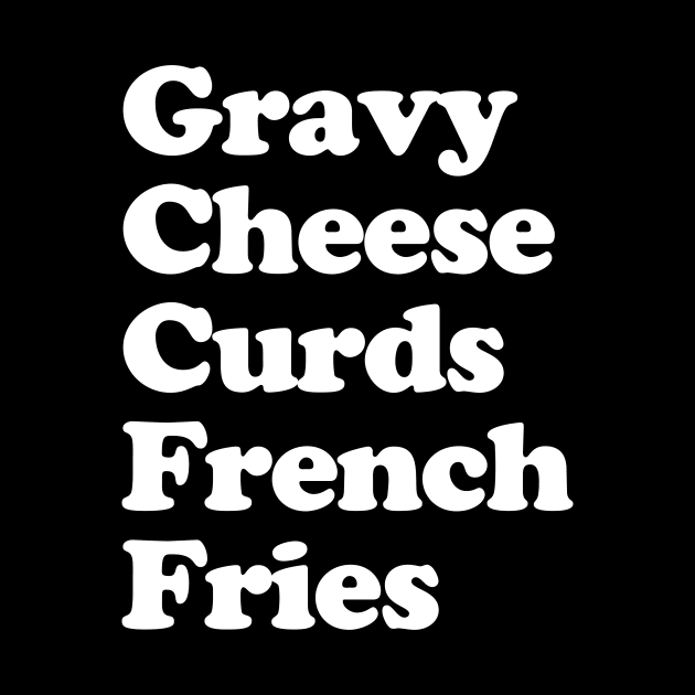 Poutine Canadian Food Canada French Fries Gravy Cheese Curds by PodDesignShop