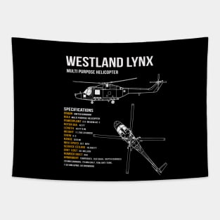 British Army Lynx Helicopter Tapestry