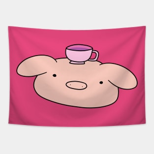 Teacup Pig Face Tapestry