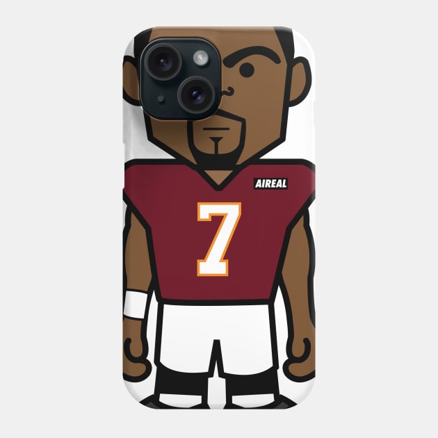 Angry Vick Football Cartoon by AiReal Apparel Phone Case by airealapparel