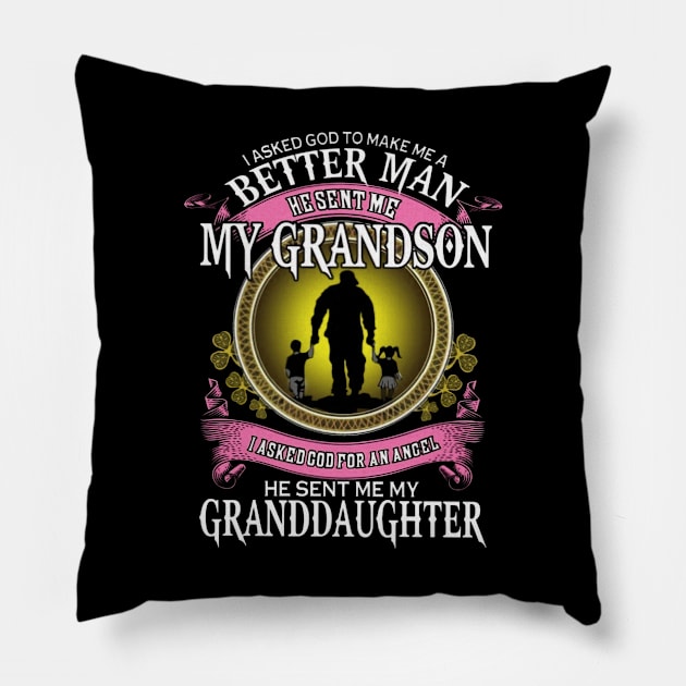 He Sent Me My Grandson Pillow by irieana cabanbrbe