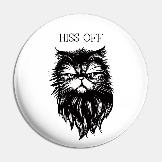 Hiss Off Pin by dramabite