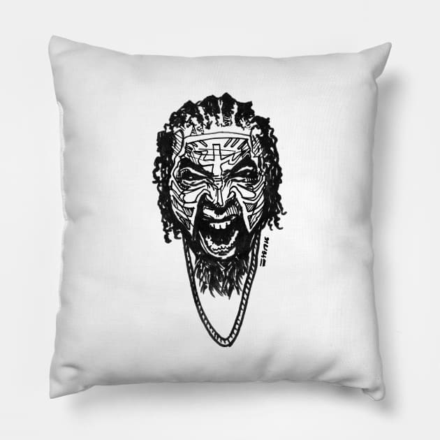 Tech N9ne Pillow by sketchnkustom