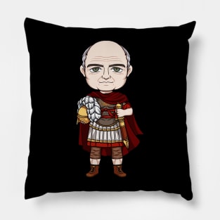 Vespasian's Legacy: A Tribute to the Roman Emperor in Artistic Design Pillow