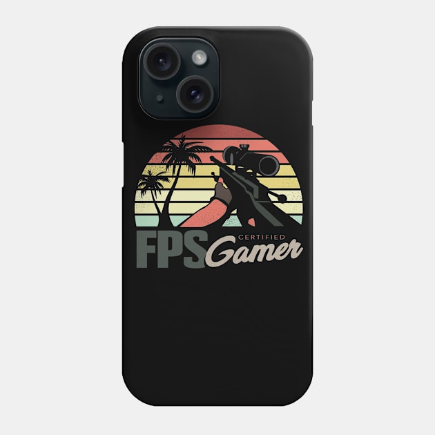FPS Certified Gamer Sniper Phone Case by andantino