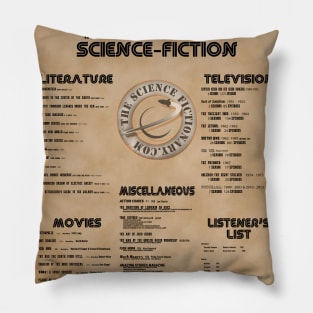 The Pillars of Science Fiction Pillow