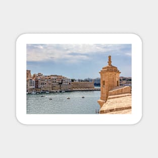 Corner watchtower on Fort Saint Angelo in Birgu Magnet