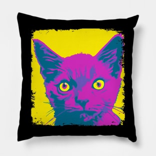 Korat Cat Pop Art - Cat Lover Gift Pillow