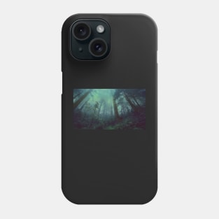 blue green forest Phone Case