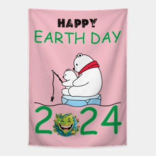 happy earth day 2024 gift april 22 Cute  Lover Tapestry