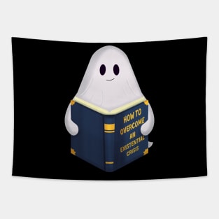 Existential Crisis Book Ghost Tapestry