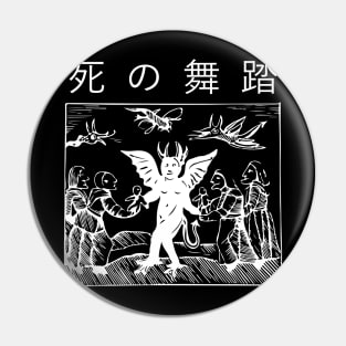 Danse Macabre (white) Pin