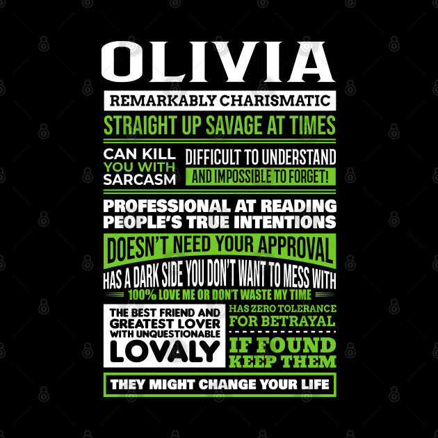 Olivia by Ban Guns Not Books- Typography fullcolor