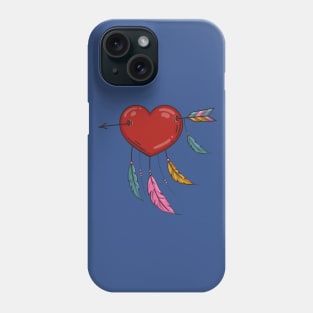 Read heart ornament Phone Case