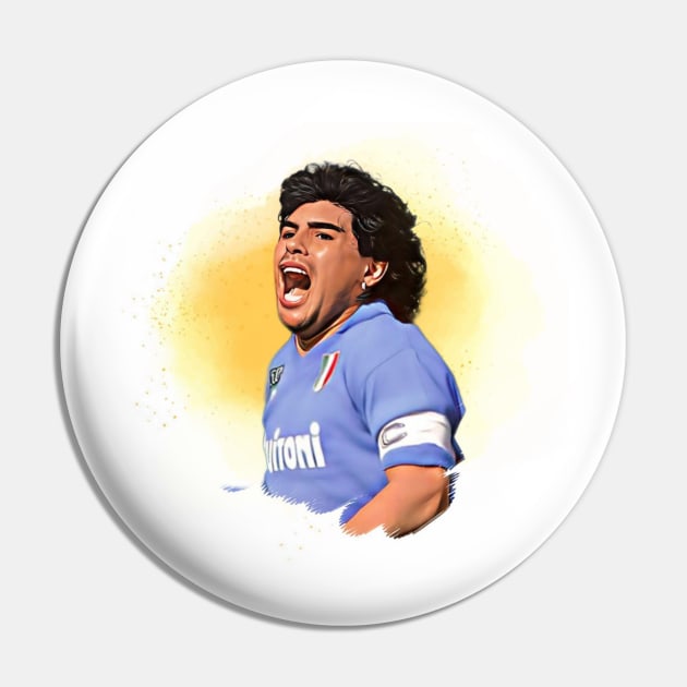 Diego Maradona Cartoon Pin by JF 1897